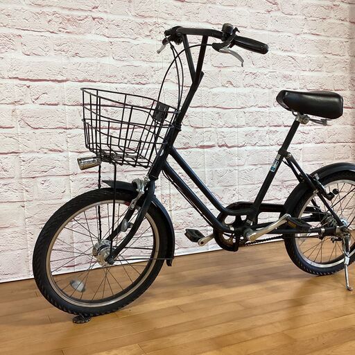 【大人用】整備済中古自転車 ブリヂストン 20型ベガス 黒色 <自転車のオオムラ 静岡店>