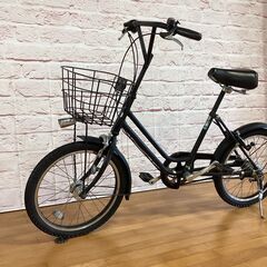 【大人用】整備済中古自転車 ブリヂストン 20型ベガス 黒色 <自転車のオオムラ 静岡店>の画像