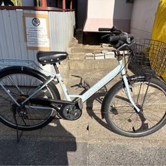 6段変速付きシティーサイクルの画像