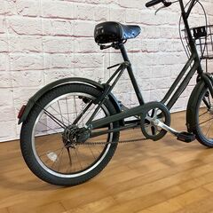 【大人用】整備済中古自転車 ブリヂストン 20型ベガス カーキ色 <自転車のオオムラ 静岡店>の画像