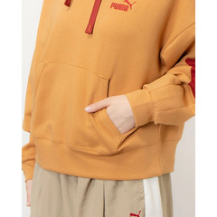  PUMA/プーマ レディース ニットジャケット CORE HERITAGE MX フーディ キャラメルラテの画像