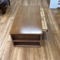 センターテーブル　引出付き【町田市再生家具】　251876の画像