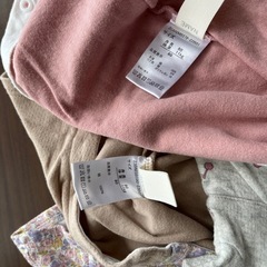 ①【受け渡し決定‼️】女の子　半袖ロンパースの画像