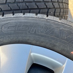 お話中　2022年製 スタッドレス グッドイヤー ICENAVI 195/65R15 4本 鉄ホイール付きの為、格安！ 4H 中古品 ③の画像