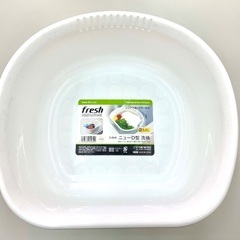 fresh ニューD型 洗桶 ホワイト 容量5.5L D-5549サナダ精工の画像