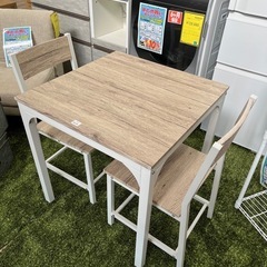 ジモティー割引🏷️【ジャングルジャングル岸和田和泉インター店】スリーアイ 2人ダイニングセット アイボリー 和泉市 堺市 岸和田市 泉大津市 高石市 泉北郡熊取町の画像