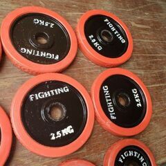 中古 ダンベル FIGHTINGROAD ラバーダンベル 30kgセット  片手15kg×2個 筋トレ トレーニング 札幌市 北区の画像