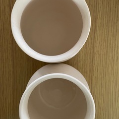 素焼き　塩、砂糖入れの画像