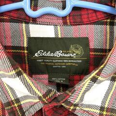 【美品 / Eddie Bauer】フランネルシャツ コットン100％ Lの画像