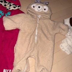 子供用品 冬服 ロンパース型アウター2枚セット の画像