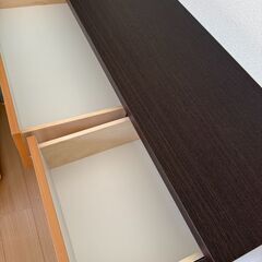 ローチェスト整理箪笥 タンス 木製 茶色 ブラウンの画像