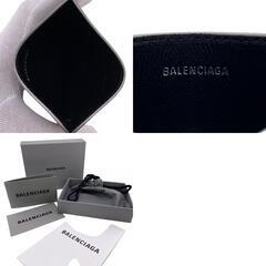 バレンシアガ BALENCIAGA カードケース レザー×ラメ 593812 シルバーの画像