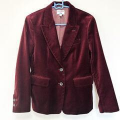 【美品 / UNIQLO × INES】ベルベットジャケット M ボルド－の画像