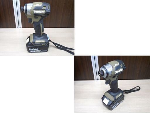 美品 マキタ 充電式インパクトドライバ TD173DRGXO オリーブ 18V/6.0Ah makita セット品 電動工具 苫小牧西