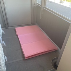 プールとマットの画像