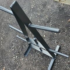 中古 IROTEC アイロテック プレートラック ベンチプレス トレーニング 筋トレ バーベル バーベルラック プレート 札幌 北区の画像
