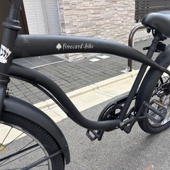 fivecard-bike ビーチクルーザー ブラックの画像