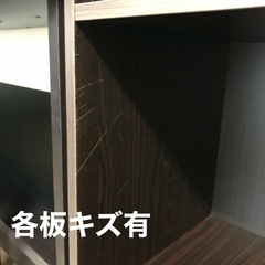 【撮影サンプル品】カラーボックス　カラー:ブラウン　濃い茶色系木目調の画像