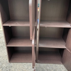 扉付き　カラーボックス　単品は550円の画像