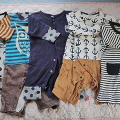 ベビー服　カバーオール　ロンパース　5枚まとめ売りの画像