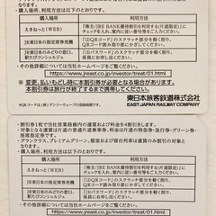 JR東日本 株主優待割引券(4割引) 2025年〜2026年の画像