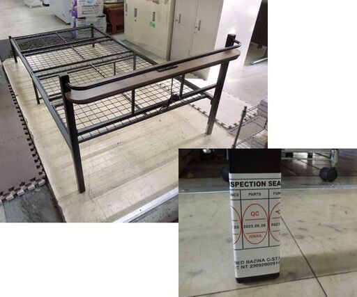 ニトリ パイプベッド コンセント付き シングル 幅98×奥行202×高さ60cm