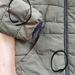子供の冬用ジャケット120cmの画像