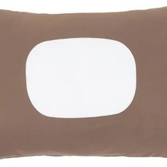 ニトリ 枕 まくら まくらカバー 大判 茶色 2点セット の画像