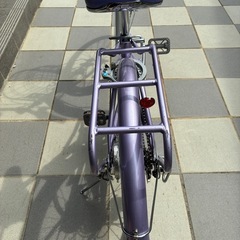 22インチ　自転車　ライトパープル　子供の画像