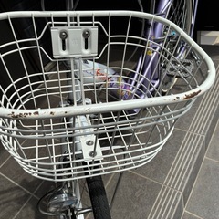 22インチ　自転車　ライトパープル　子供の画像