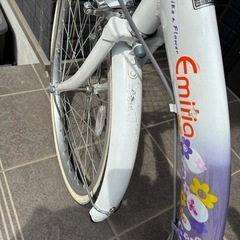 22インチ　自転車　ライトパープル　子供の画像