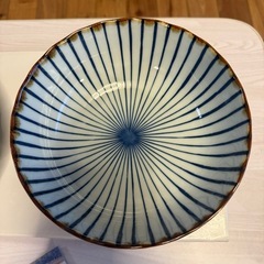 【未使用】伊万里焼 清秀作 日本製 陶器 丼 盛皿 波模様 2個セット 元箱付の画像
