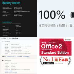 【ネット決済・配送可】NEC VersaPro VKT16XZG9 ノートPC i5 10世代 16GB SSD M.2 256GB 15.6 395の画像