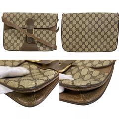 グッチ GUCCI ショルダーバッグ GGスプリーム オールドグッチ ブラウンの画像