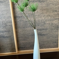 スタイリッシュ！BONOX フラワーベース入りフェイクグリーン2点セットの画像