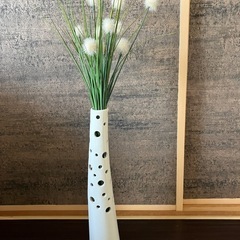 スタイリッシュ！BONOX フラワーベース入りフェイクグリーン2点セットの画像