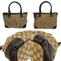 グッチ GUCCI ハンドバッグ GGキャンバス 2WAY 247902 ブラウンの画像