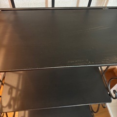 アンティーク ブラック シェルフの画像
