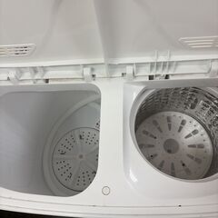 美品 ポータブル二槽式 洗濯機　ホワイト 2024年製の画像