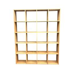 【レガストック川崎本店】無印良品 スタッキングシェルフセット 5段×4列 オーク材 チェスト・引き出しセットの画像