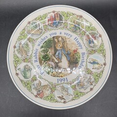 M307　WEDGWOOD ピーターラビット 誕生日プレート 1...
