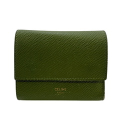 セリーヌ CELINE 三つ折り財布 スモールトリフォールドウォレット グリーンの画像