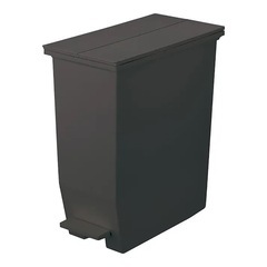 (新品美品)カインズ ゴミ箱 蓋 両開き 茶色 (35ℓ)1点の画像
