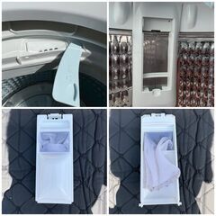 【❗️✨人気モデル・省スペース✨❗️】AQUA 全自動洗濯機 4.5kg 2022年製 ✨簡易清掃・動作確認済み❗️の画像