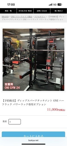 鬼　パワーラック　ディップスバー