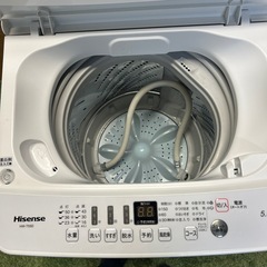 【リユース☆エコちょっぷ】美品☆ハイセンス　全自動洗濯機　5.5kgの画像