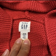 【baby GAP】クマ耳フード付きカーディガンの画像