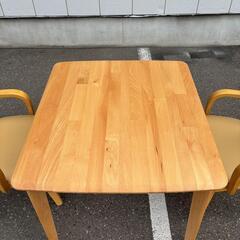 NITORI ニトリダイニングテーブルNコレクション　回転チェア2脚の画像