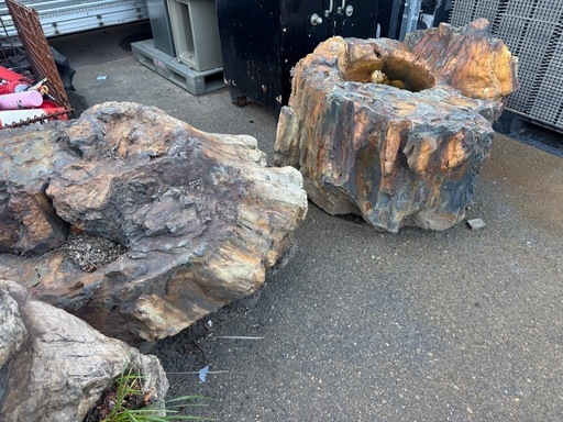 化石木 庭石 景石 大型石 まとめ売り 新潟市