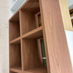 *お値段見直しました*リユースのサカイ栃木店★ジモティ割あり★  ラック ブラウン W155.5×D29.5×H79.3 クリーニング済み TC10884の画像